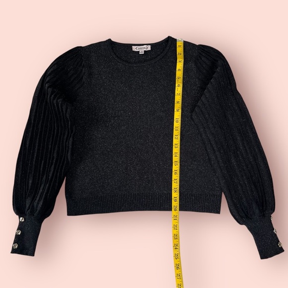 Nanette Nanette Lepore Long Sleeve Rib Knit Sleeve Sweater Size Medium NWT - Picture 6 of 11